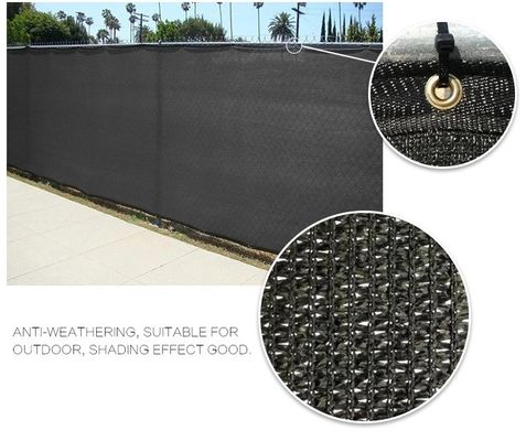 Zwarte Groene Privacyomheining Windscreen Screen Mesh Hdpe Netting Fabric Outdoor